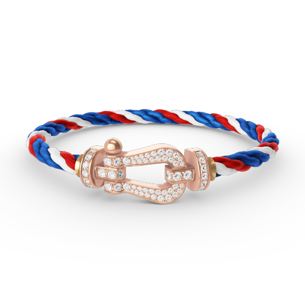 [AURORA]FORCE LARGE HORSESHOE FULL DIAMOND BRACELET ROSE GOLD