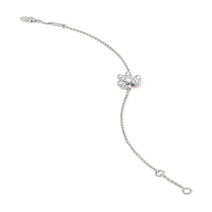 [basloveJW]FRIVOLE SILBERNES BLUMEN-DIAMANTARMBAND 