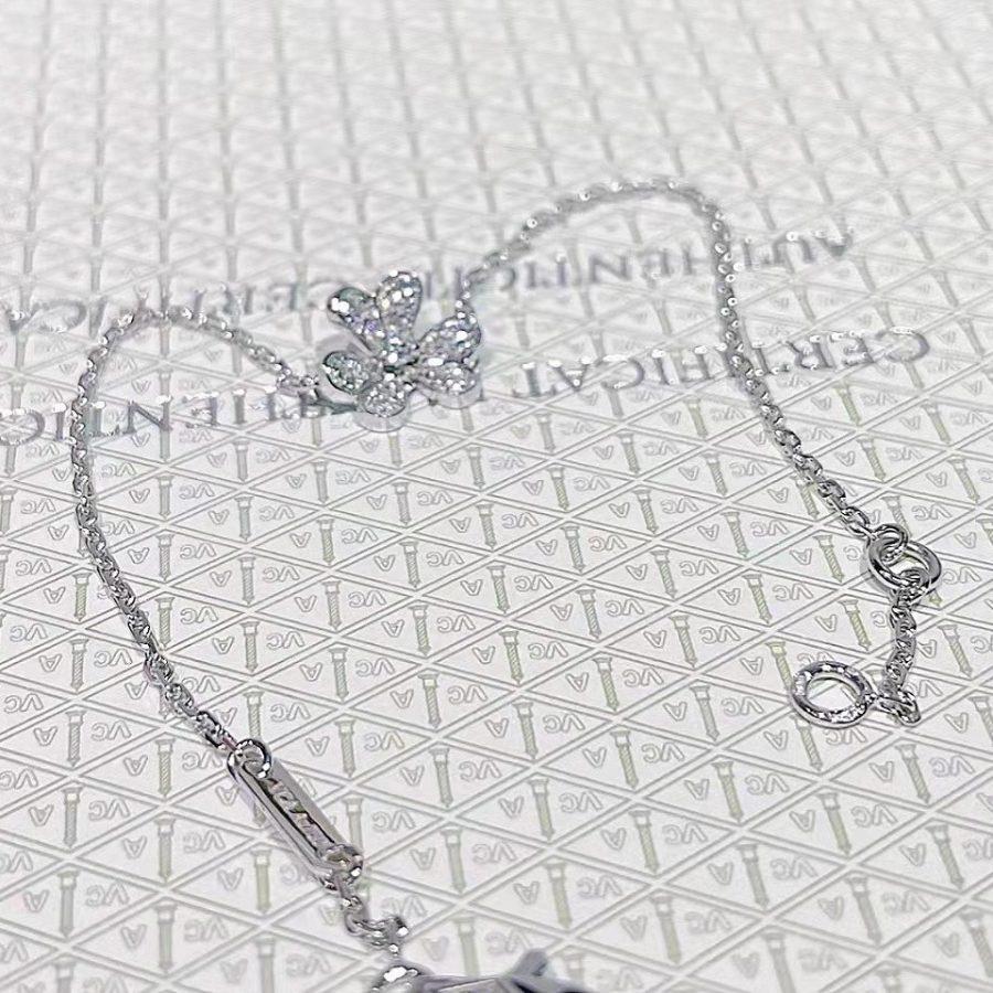 [basloveJW]FRIVOLE SILBERNES BLUMEN-DIAMANTARMBAND 