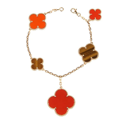 [basloveJW]KLEE-ARMBAND 5 MOTIVE KARNEOL TIGERAUGE