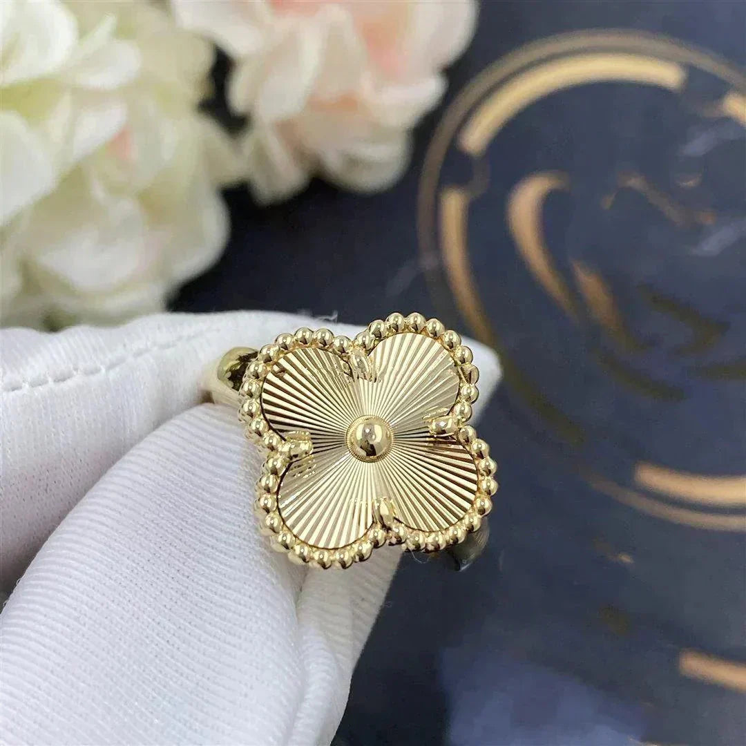 [AURORA]CLOVER GOLD RING