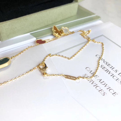 [basloveJW]LUCKY SPRING 4 MOTIVE ROSÉGOLD HALSKETTE