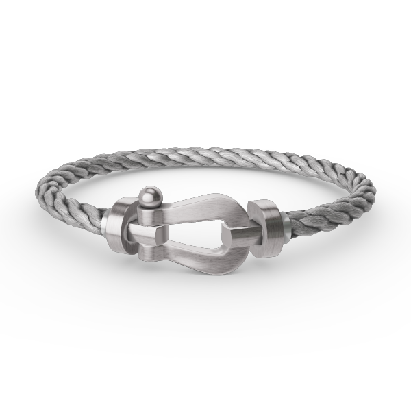[AURORA]FORCE LARGE HORSESHOE NO DIAMOND BRACELET SILVER