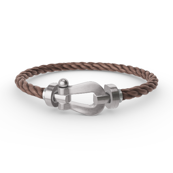 [AURORA]FORCE LARGE HORSESHOE NO DIAMOND BRACELET SILVER