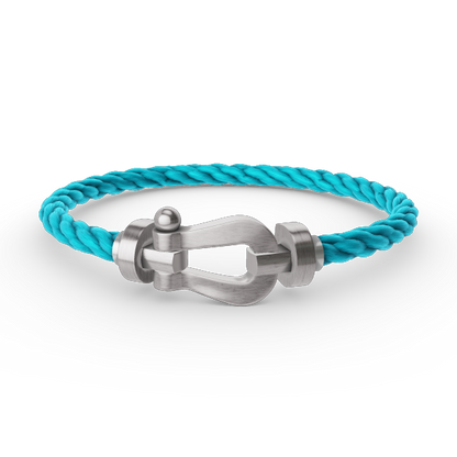 [AURORA]FORCE LARGE HORSESHOE NO DIAMOND BRACELET SILVER