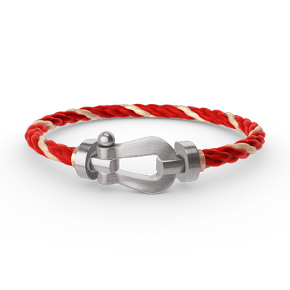 [AURORA]FORCE LARGE HORSESHOE NO DIAMOND BRACELET SILVER