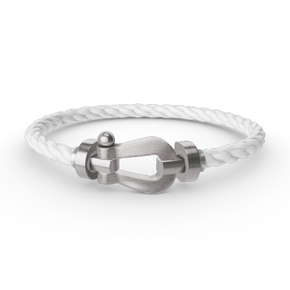 [AURORA]FORCE LARGE HORSESHOE NO DIAMOND BRACELET SILVER