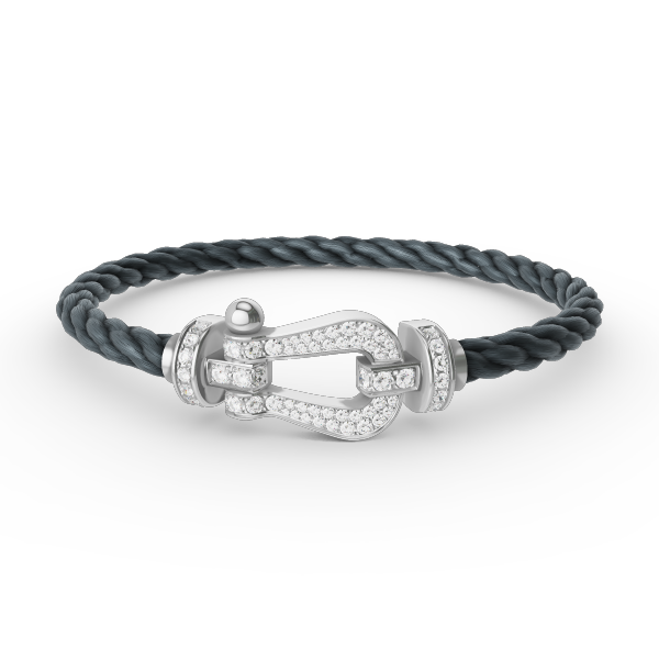[AURORA]フォース ラージホースシュー フルダイヤモンドブレスレット シルバー