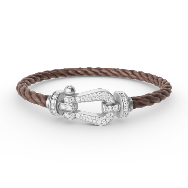 [AURORA]フォース ラージホースシュー フルダイヤモンドブレスレット シルバー