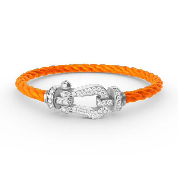 [AURORA]フォース ラージホースシュー フルダイヤモンドブレスレット シルバー
