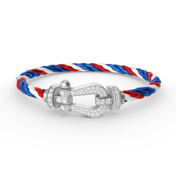 [AURORA]フォース ラージホースシュー フルダイヤモンドブレスレット シルバー