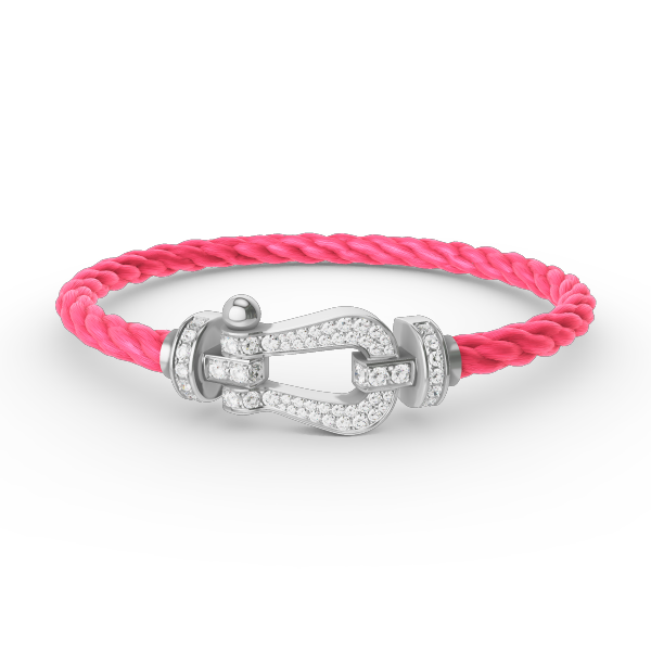 [AURORA]フォース ラージホースシュー フルダイヤモンドブレスレット シルバー