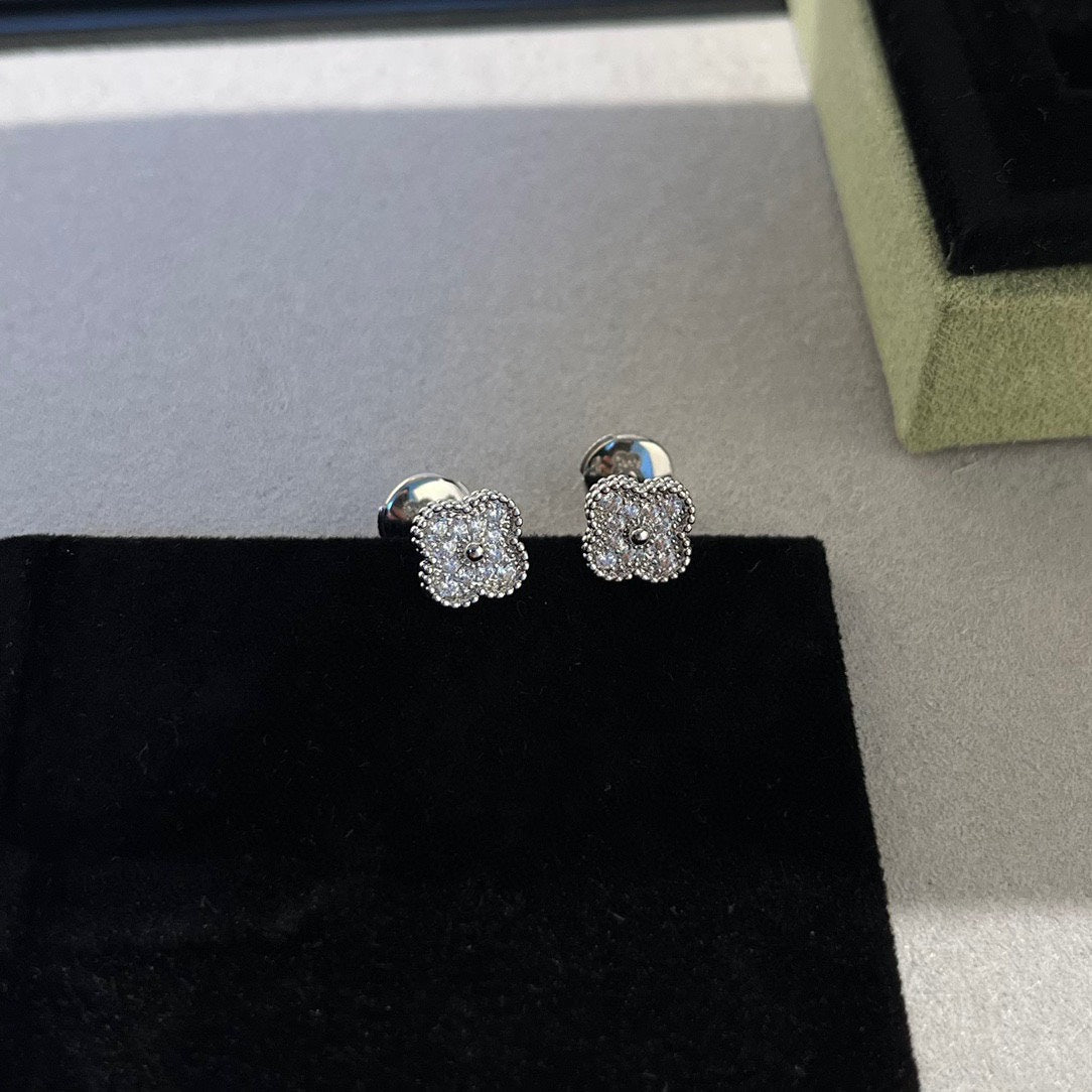 [basloveJW]CLOVER MINI DIAMANT OHRSTECKER