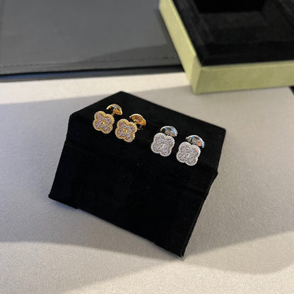[basloveJW]CLOVER MINI DIAMANT OHRSTECKER
