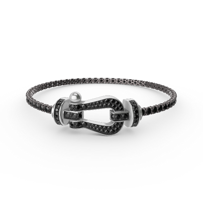 [AURORA]フォース ラージホースシュー フルダイヤモンド テニスブレスレット